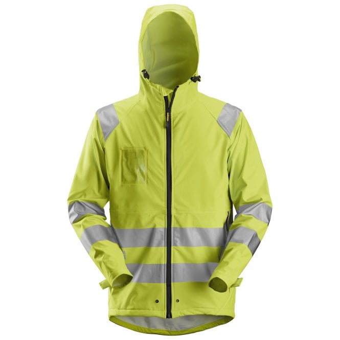 Snickers 8233 High-Vis PU Rain Jacket Class 3