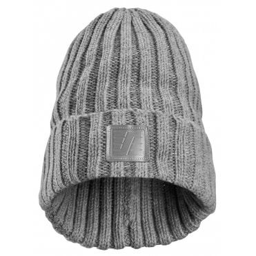 9027 Grey Melange Reflective Beanie (One Size)