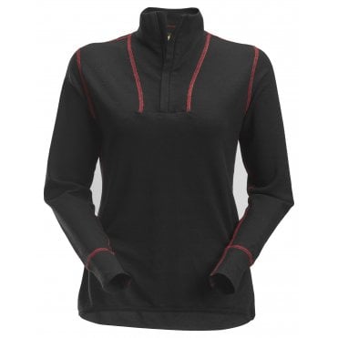 9476 ProtecWork, Women's Half Zip Wool Long Sleeve Shirt