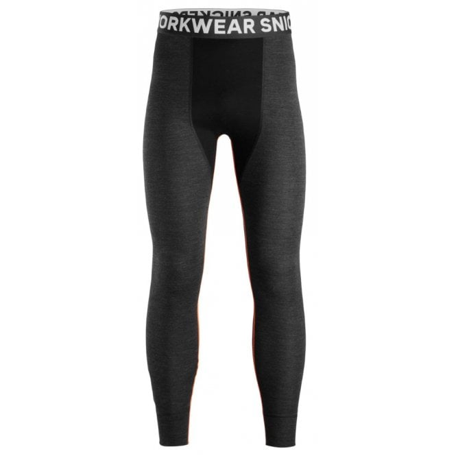 Snickers 9481 Grey Melange Merino Base Layer Stay Warm Bottoms