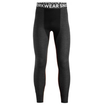 9481 Grey Melange Merino Base Layer Stay Warm Bottoms