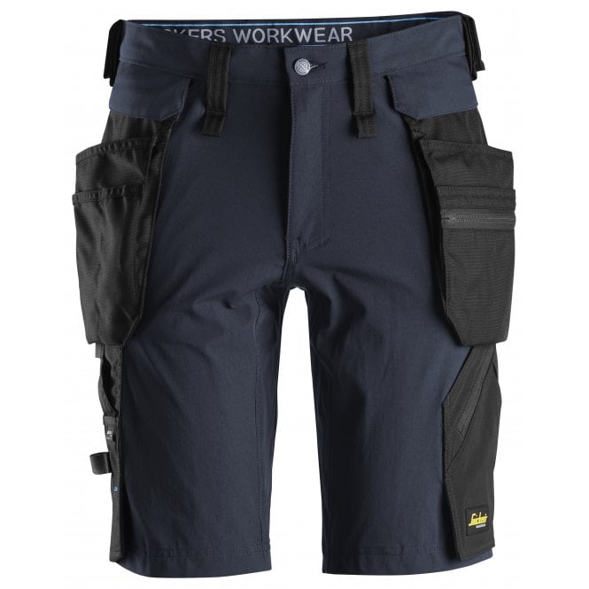 Snickers SALE - 6108 Navy/Black Litework Shorts+ Detachable Holster Pockets