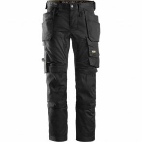 SALE - 6241 AllroundWork, Stretch Trousers Holster Pockets Black/Black (0404)