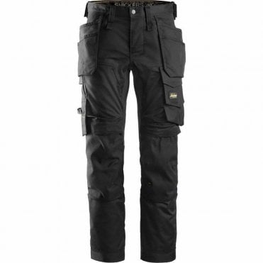 SALE - 6241 AllroundWork, Stretch Trousers Holster Pockets Black/Black (0404)