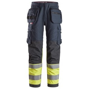SALE - 6263 ProtecWork, Work Trousers Holster Pockets High-Vis Class 1