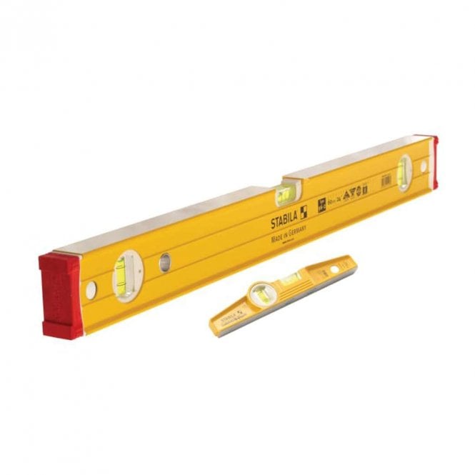 Stabila 96-2/120cm & 81Srem 25cm Level Pack 16007