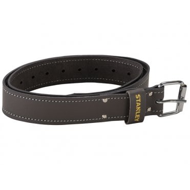 2" Wide Dark Brown Leather Work Belt For Tool Pouch/Holder