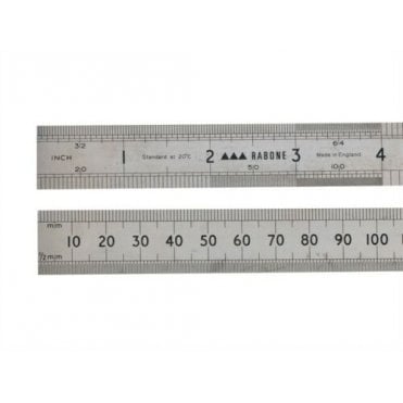 64R RABONE Rustless Ruler 150mm / 300mm Metric + Imperial