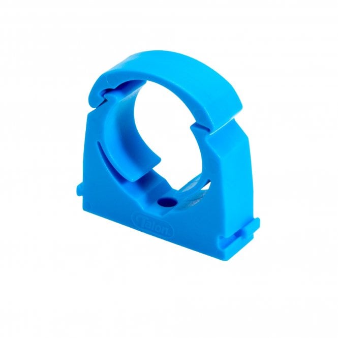 Talon 32mm MDPE Hinged Pipe Clips Blue