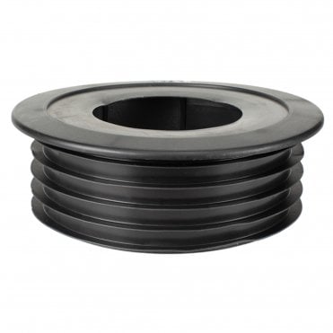 FlueSnug Easy Fit Collar & Seal for 100mm Boiler Flues BLACK