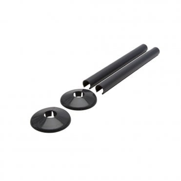 Snappit 200mm Radiator Pipe Covers & Collars Pack Anthracite ACSNA/K2