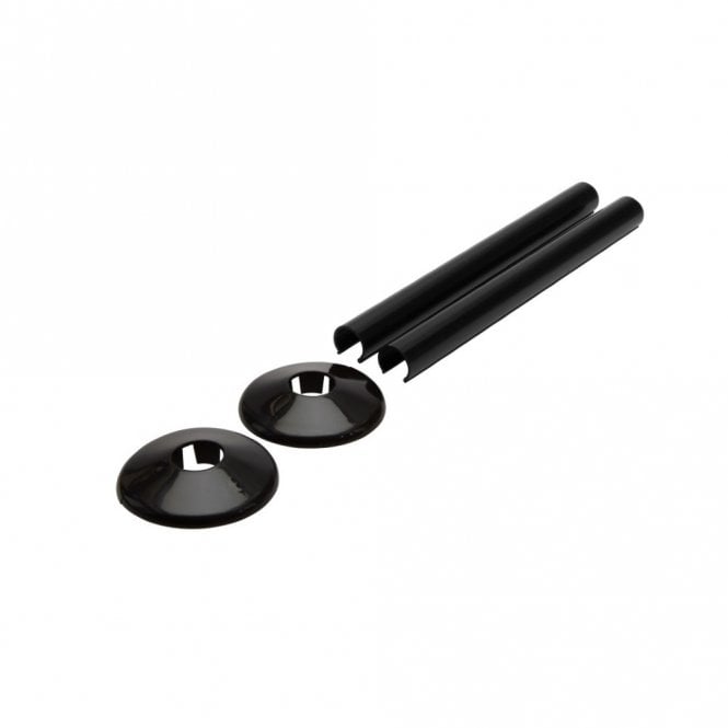 Talon Snappit 200mm Radiator Pipe Covers & Collars Pack Black ACSNB/K2