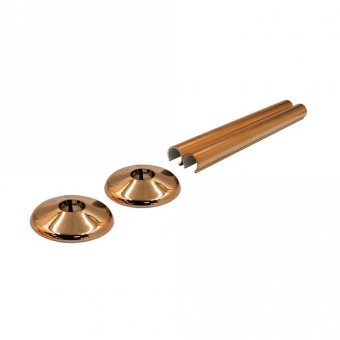 Talon Snappit 200mm Radiator Pipe Covers & Collars Pack Rose Gold ACSNRG/K2