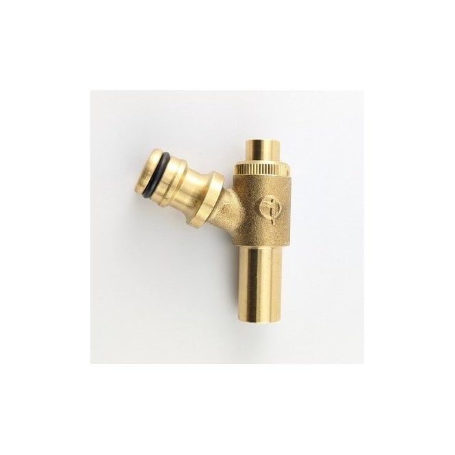 Tesla UK T DOC 15mm Premium Drain Off Cock with Hozelock Connection (Single)