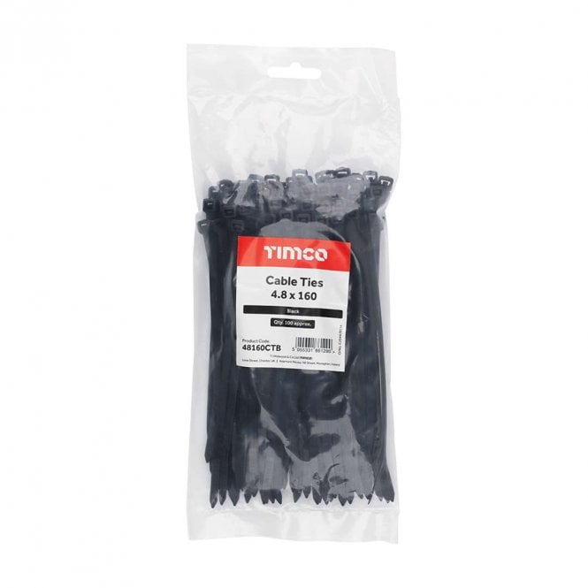 Timco Black Cable Ties