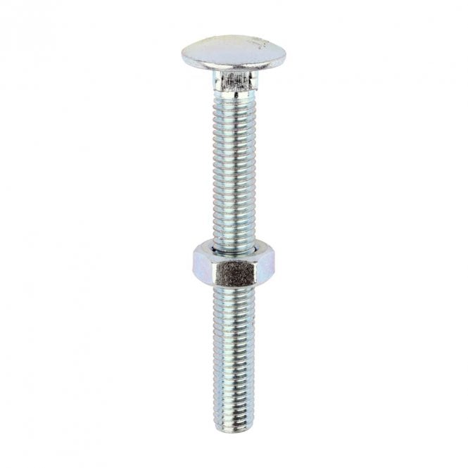 Timco Carriage Bolt & Hex Nut BZP