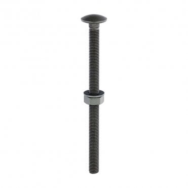 Carriage Dome Head Bolts, Hex Nuts & Washers (10pc)