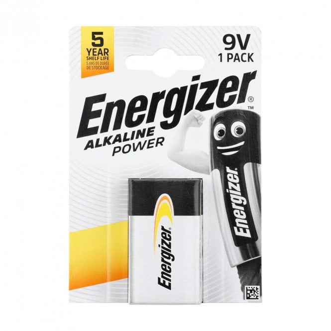 Timco Energizer Alkaline Power 9V Batteries - Pack of 1