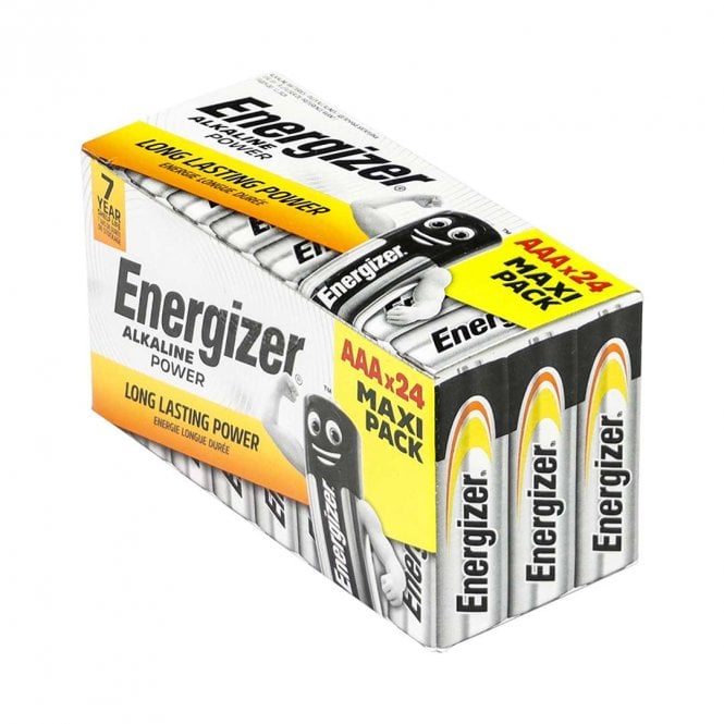 Timco Energizer Alkaline Power AAA Batteries - Pack of 24