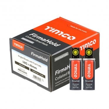FirmaHold Collated Angled 16G Galvanised Brad Nails & Fuel Cells