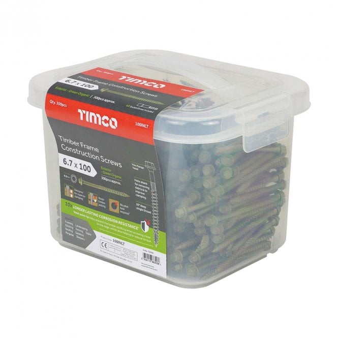 Timco Hex Head CSK Timber Frame Exterior Landscaping Screws