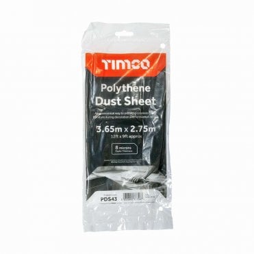 Polythene Dust Sheet 3.65 x 2.75m