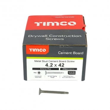 Self-Drilling Drywall Cement Board Screws (200pc)