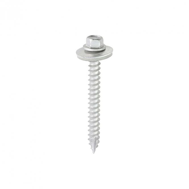 Timco Slash Point Hex Exterior Screws with 19mm Washer (100pc)