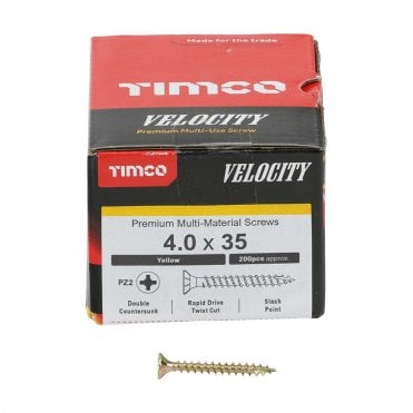 Velocity Premium Multi-Use Screws - PZ Double CSK