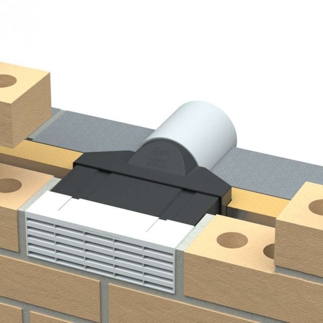 Timloc 100 x 330mm White Adapt-Air Single AirBrick