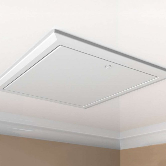 Timloc 1169/25 562 x 665mm White 0.25UV Plastic Hinged Loft Access Door