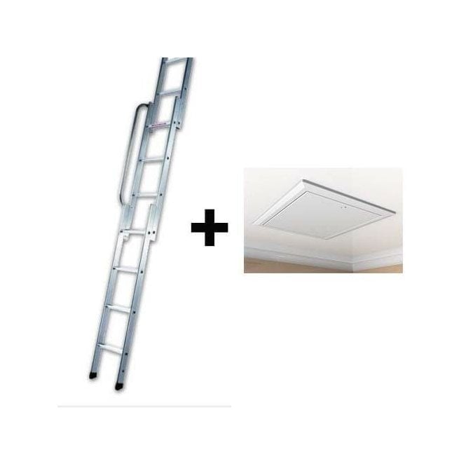 Timloc 1169 Loft Hatch with Youngman 3-Section Loft Ladder Easiway