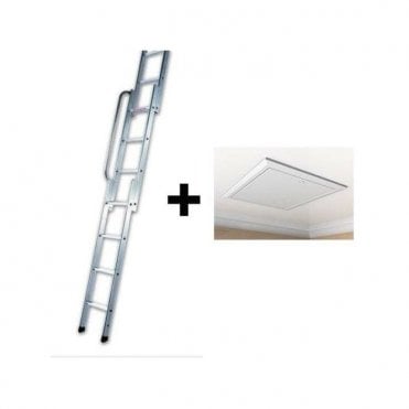 1169 Loft Hatch with Youngman 3-Section Loft Ladder Easiway