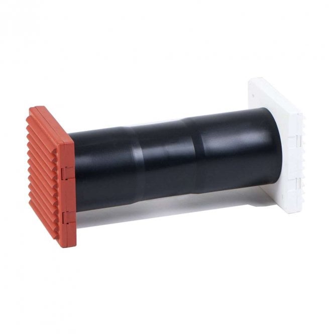 Timloc 127 x 350mm Terracotta AeroCore Thro-Wall Vent Set - Baffle