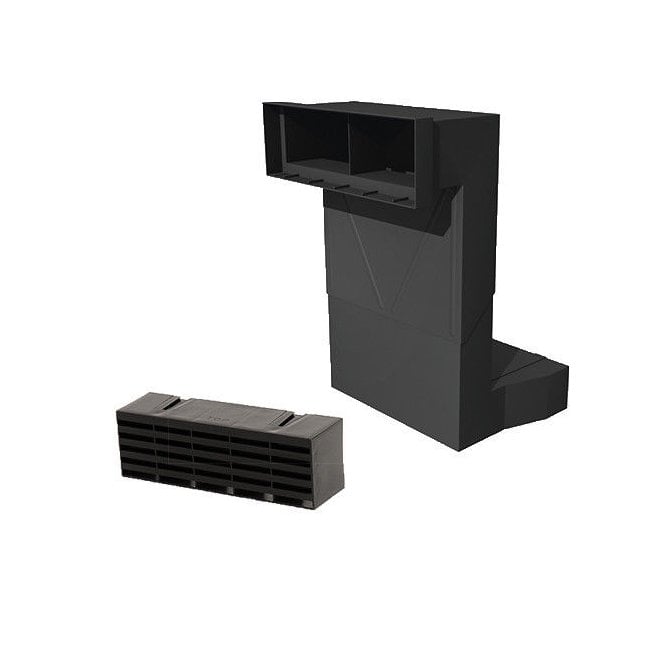 Timloc Telescopic Adjustable Underfloor Cavity with Airbrick Black