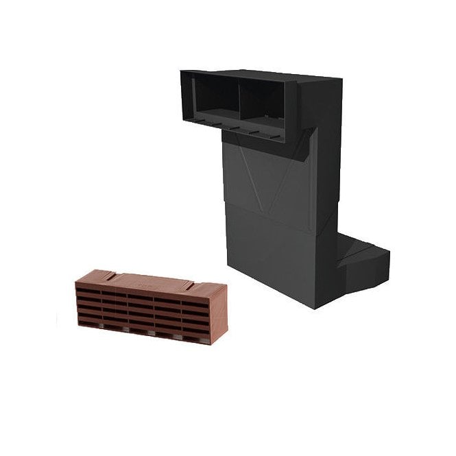 Timloc Telescopic Adjustable Underfloor Cavity with Airbrick Brown