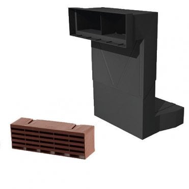 Telescopic Adjustable Underfloor Cavity with Airbrick Brown