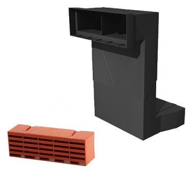 Telescopic Adjustable Underfloor Cavity with Airbrick Terracotta