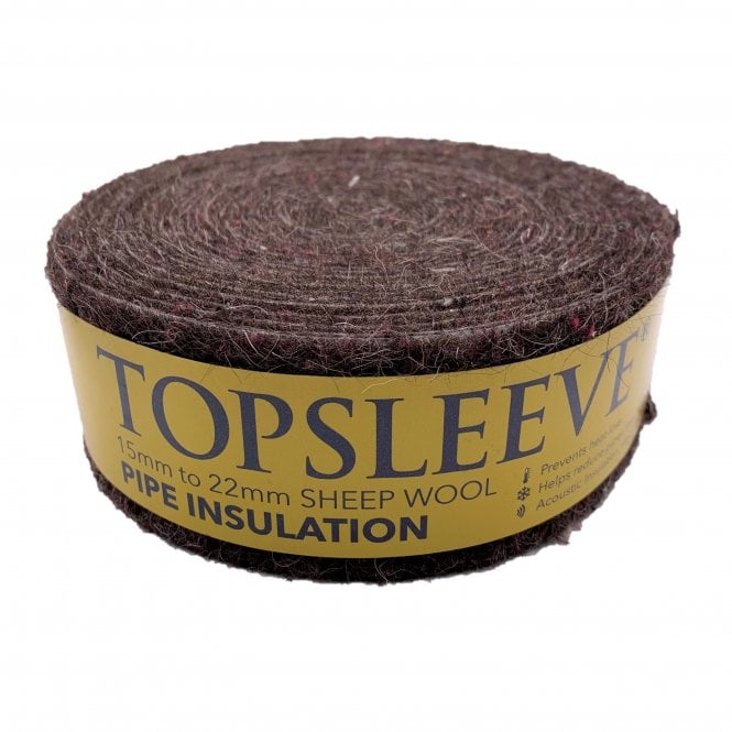 Topsleeve 15/22mm Stitched Wool Pipe Lagging - 50mm x 7.2m
