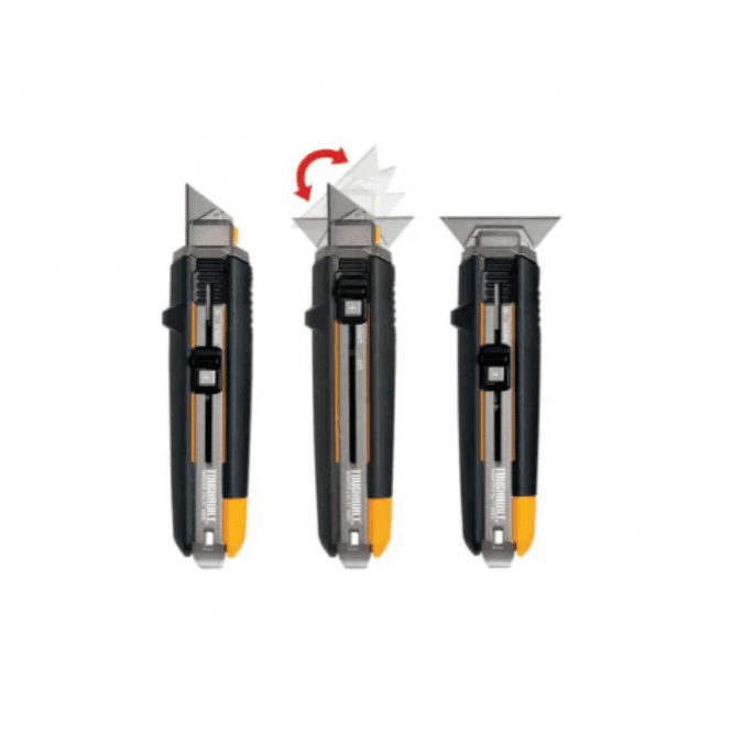 ToughBuilt Scraper Utility Knife with 5 Spare Blades