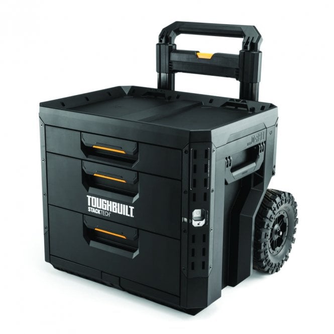ToughBuilt StackTech 3-Drawer Rolling Locking Box