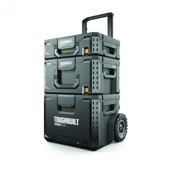 ToughBuilt StackTech 3-Piece Rolling Tool Box Set