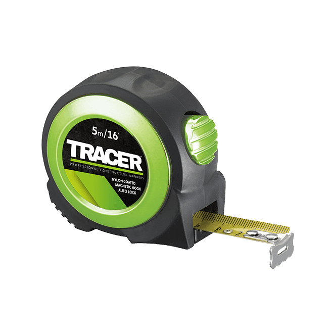Tracer 5mtr Nylon Coated Tape Measure With Magnetic Hook