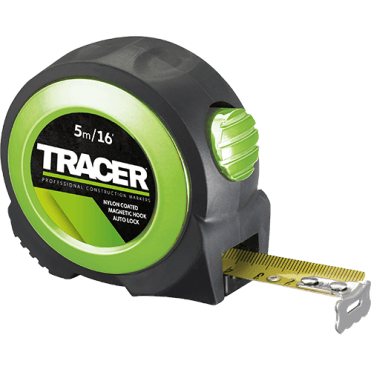 5mtr Nylon Coated Tape Measure With Magnetic Hook
