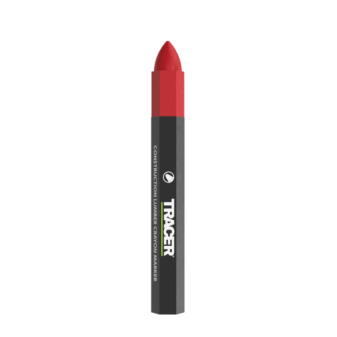 Tracer ACM2 Red Construction Lumber Crayon Marker 12 Pack