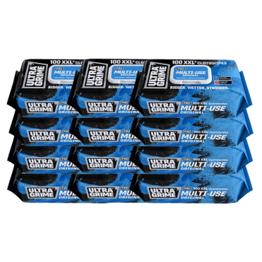 12x UltraGrime PRO XXL+ Multi-Use Clothwipes 