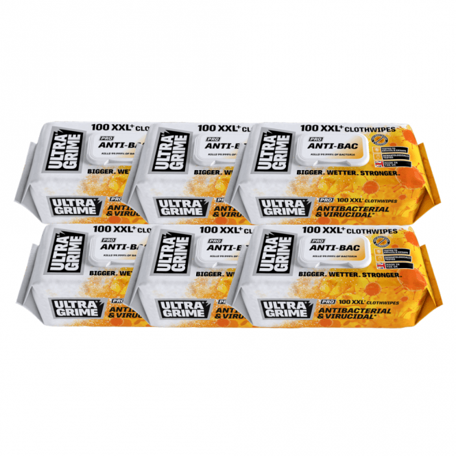 Uniwipe 6x UltraGrime PRO XXL+ Antibacterial Clothwipes 