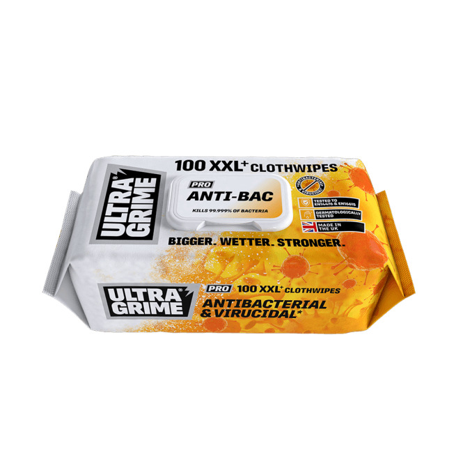 Uniwipe UltraGrime PRO XXL+ Antibacterial Clothwipes