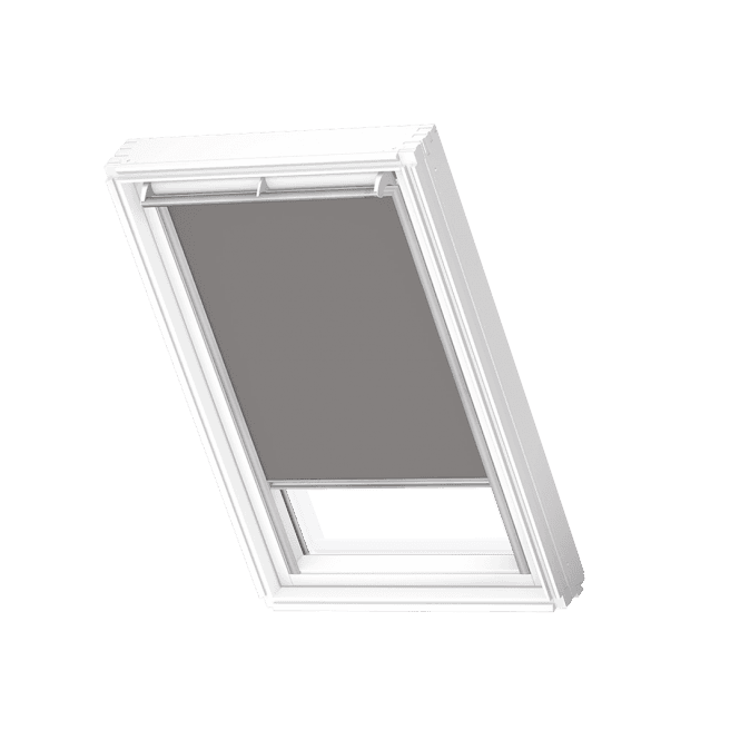 VELUX Grey Manual Blackout Blind, White Channels (780x980mm) DKL MK04 0705SWL