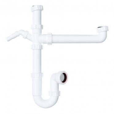 1 1/2" (40mm) Bowl & Half Kitchen Sink Kit - WTBNH01